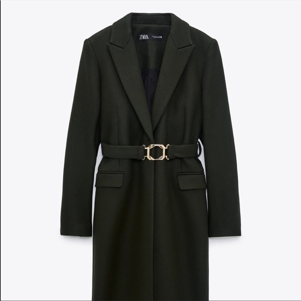 Zara Manteco Wool Blend Pea Coat